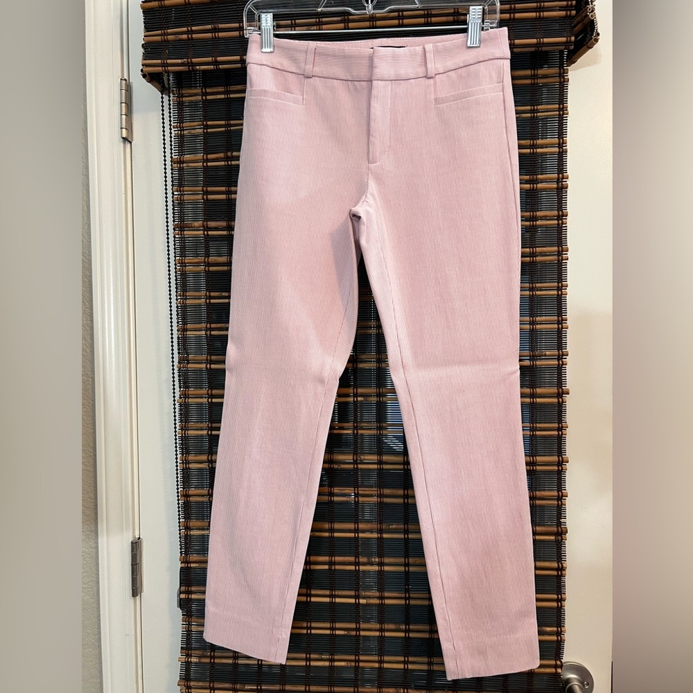 NWOT Sloan Mid Rise Pinstripe Pants                      Banana Republic Sz 0